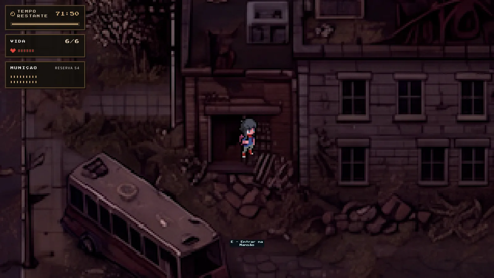 Story mode gameplay in 72 Hours to Live